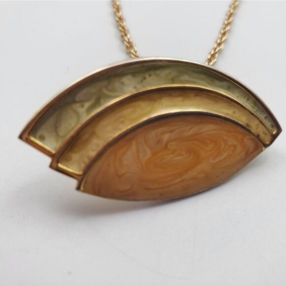 Repurposed monet vintage eye shaped necklace 😍 N2132 - Picture 2 of 5